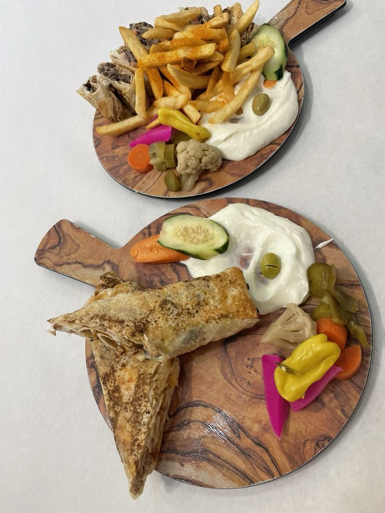 Takeout meal from Shawarma Al-Sham